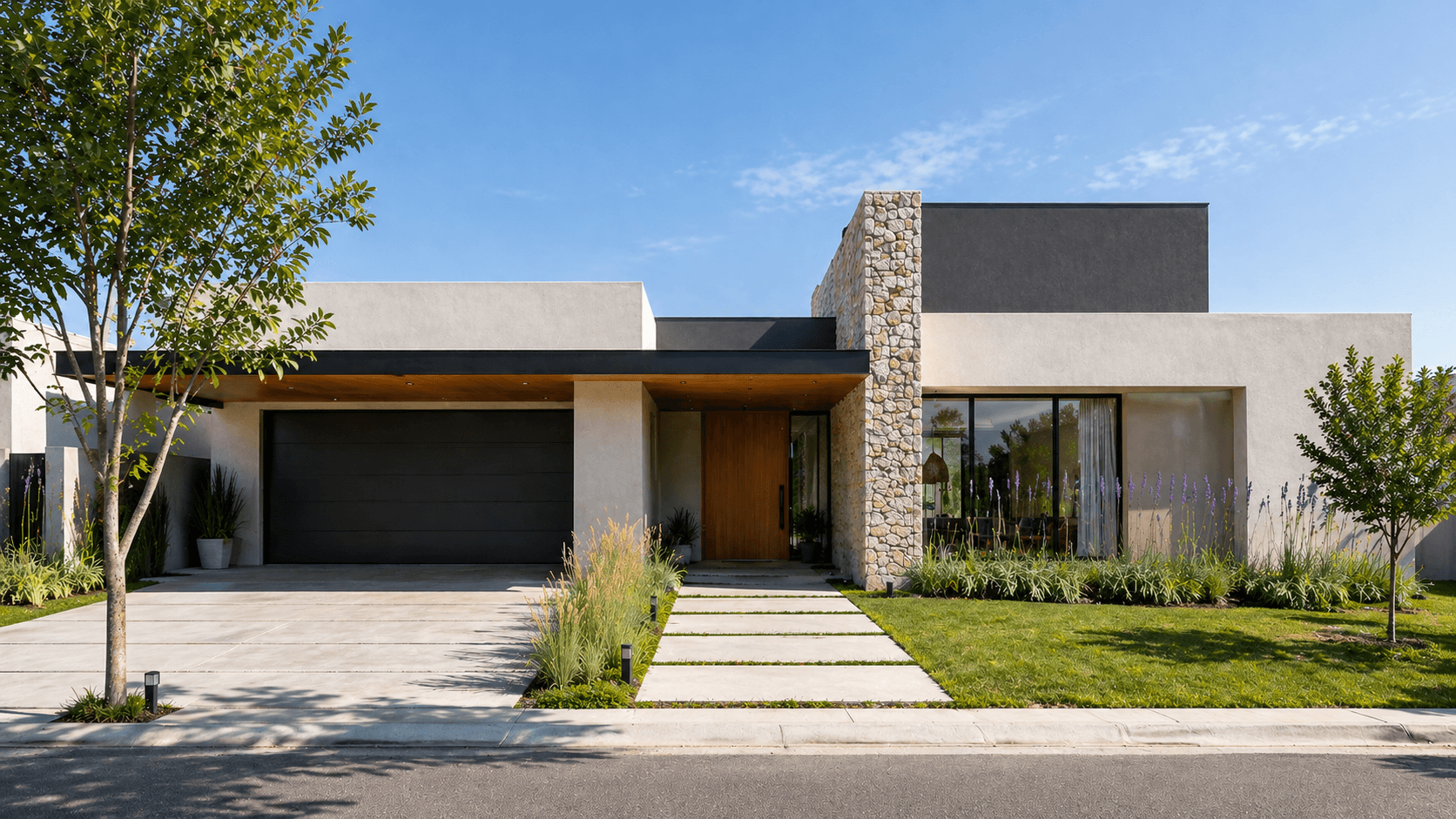 Casa moderna usada como referencia visual de una experiencia inmobiliaria premium