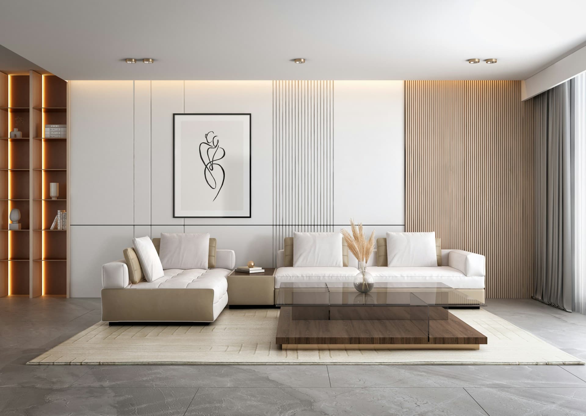 Living luminoso de una propiedad publicado en un sitio inmobiliario